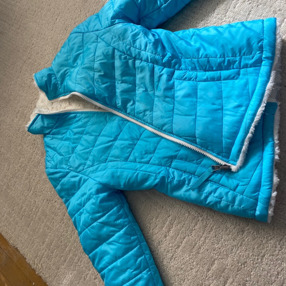 Light blue reversible jacket - Picture 2 of 3